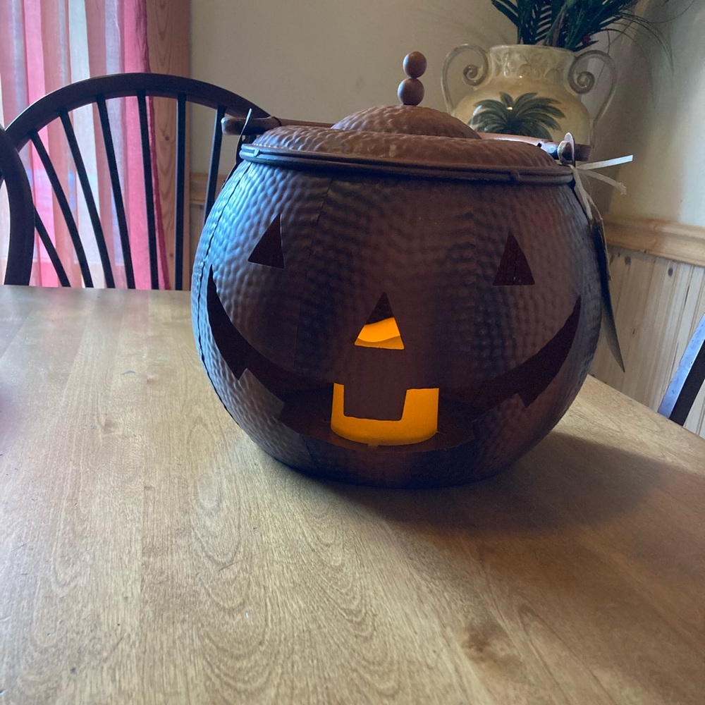 New Hello Fall Halloween Jack-O-Lantern
